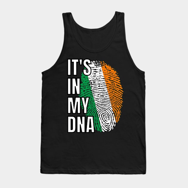 Proud of Your Irish Ancestry Its In My DNA Ireland Flag Thumbprint Tank Top by teeshirtmarket